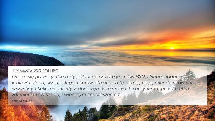 Jeremiasza 25:9 POLUBG Bible Verse Image
