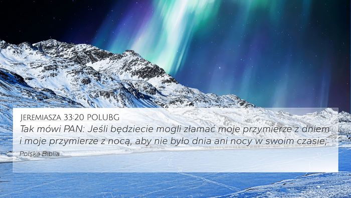 Jeremiasza 33:20 POLUBG Bible Verse Image
