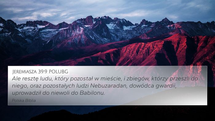 Jeremiasza 39:9 POLUBG Bible Verse Image