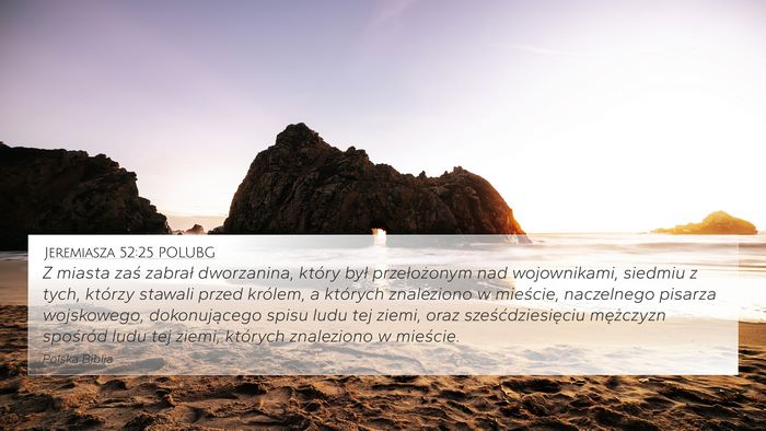 Jeremiasza 52:25 POLUBG Bible Verse Image