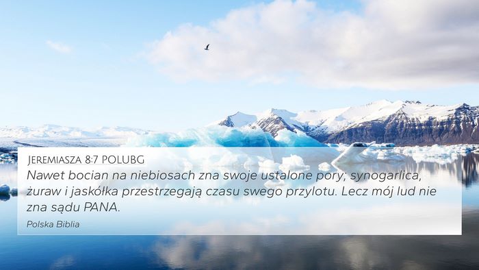 Jeremiasza 8:7 POLUBG Bible Verse Image