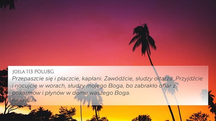Joela 1:13 POLUBG Bible Verse Image
