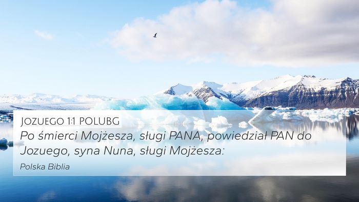 Jozuego 1:1 POLUBG 4K Wallpaper - Po śmierci Mojżesza, sługi PANA, powiedział - 4K Wallpaper Bible Verse