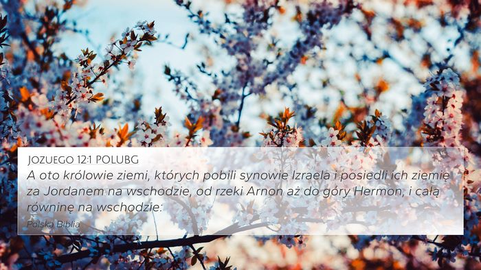 Jozuego 12:1 POLUBG Bible Verse Image