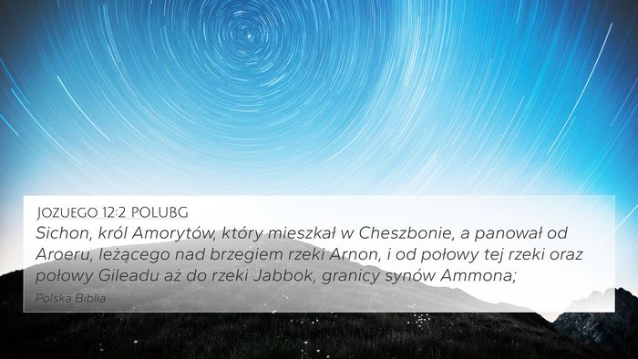 Jozuego 12:2 POLUBG 4K Wallpaper - Sichon, król Amorytów, który mieszkał w - 4K Wallpaper Bible Verse