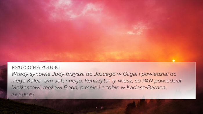 Jozuego 14:6 POLUBG Bible Verse Image