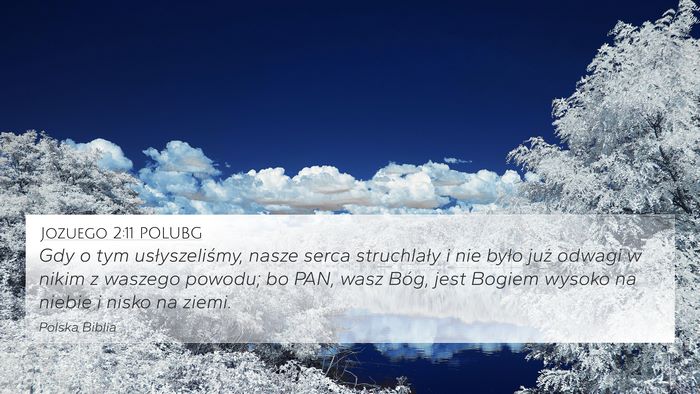 Jozuego 2:11 POLUBG Bible Verse Image