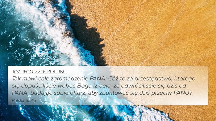 Jozuego 22:16 POLUBG Bible Verse Image