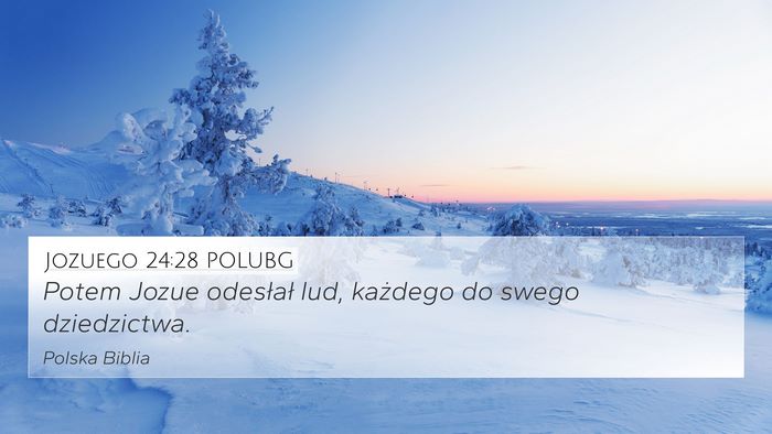 Jozuego 24:28 POLUBG Bible Verse Image