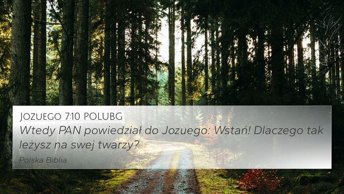 Jozuego 7:10 POLUBG Bible Verse Image