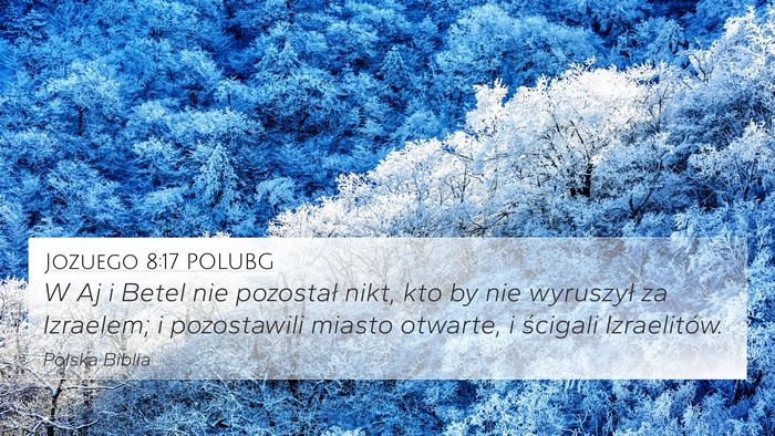 Jozuego 8:17 POLUBG Bible Verse Image