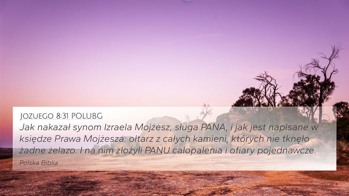 Jozuego 8:31 POLUBG Bible Verse Image