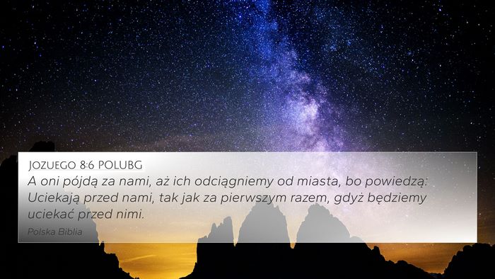 Jozuego 8:6 POLUBG Bible Verse Image