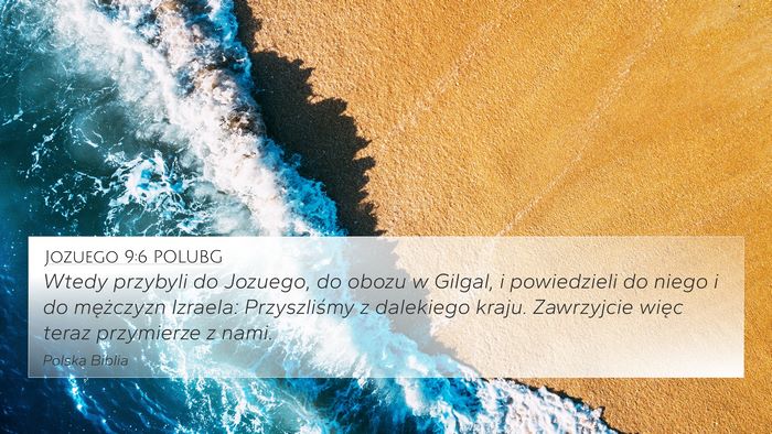 Jozuego 9:6 POLUBG Bible Verse Image