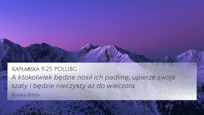 Kapłańska 11:25 POLUBG Bible Verse Image