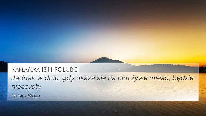 Kapłańska 13:14 POLUBG Bible Verse Image