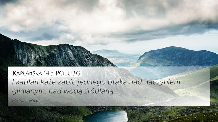 Kapłańska 14:5 POLUBG 4K Wallpaper - I kapłan każe zabić jednego ptaka nad - 4K Wallpaper Bible Verse