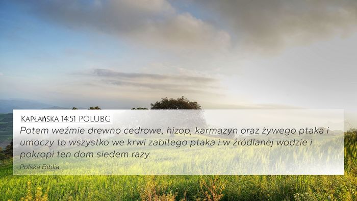 Kapłańska 14:51 POLUBG Bible Verse Image