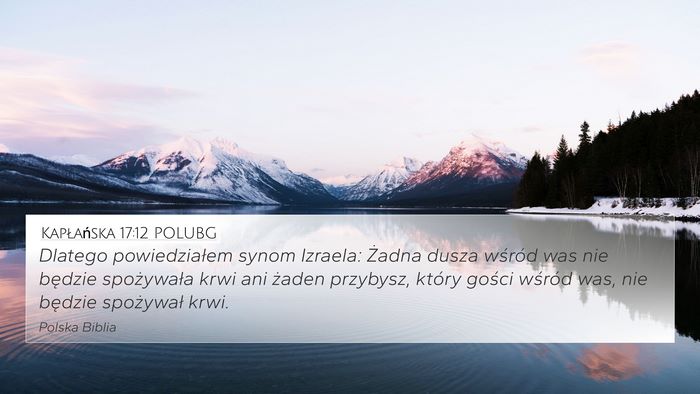 Kapłańska 17:12 POLUBG Bible Verse Image