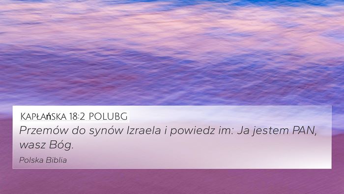 Kapłańska 18:2 POLUBG Bible Verse Image