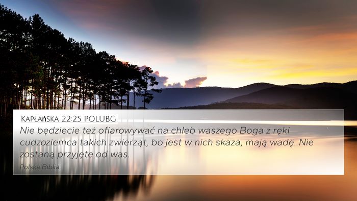 Kapłańska 22:25 POLUBG Bible Verse Image