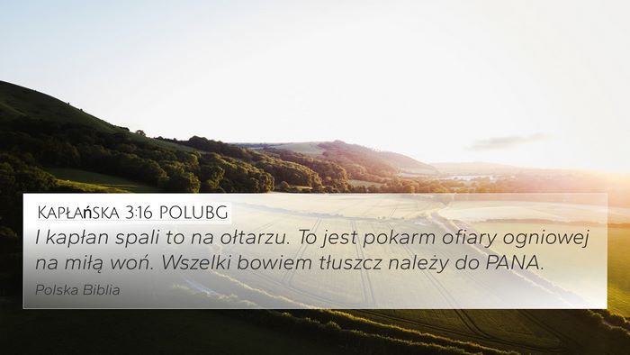 Kapłańska 3:16 POLUBG Bible Verse Image