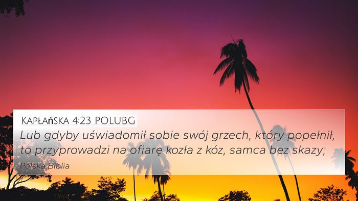 Kapłańska 4:23 POLUBG Bible Verse Image