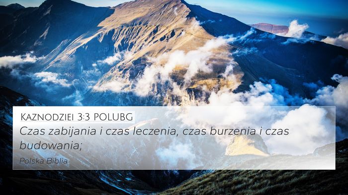 Kaznodziei 3:3 POLUBG 4K Wallpaper - Czas zabijania i czas leczenia, czas burzenia i - 4K Wallpaper Bible Verse