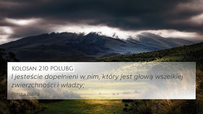 Kolosan 2:10 POLUBG Bible Verse Image