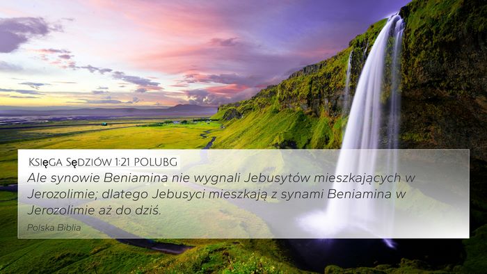 Księga Sędziów 1:21 POLUBG Bible Verse Image