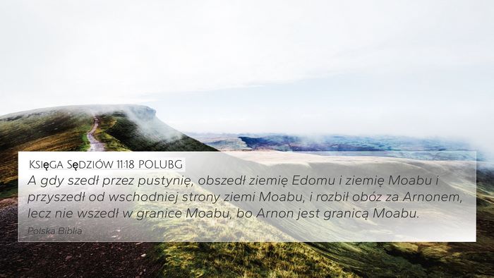 Księga Sędziów 11:18 POLUBG Bible Verse Image
