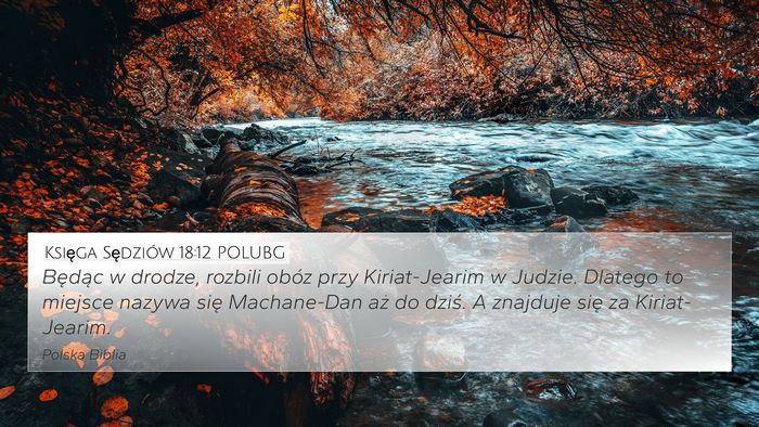 Księga Sędziów 18:12 POLUBG Bible Verse Image