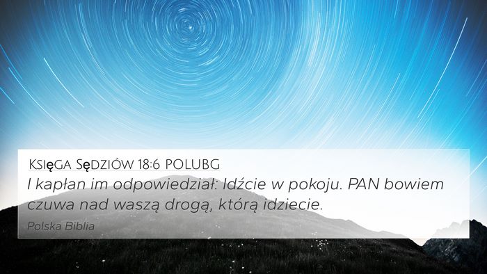 Księga Sędziów 18:6 POLUBG Bible Verse Image