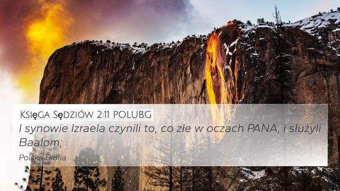 Księga Sędziów 2:11 POLUBG Bible Verse Image