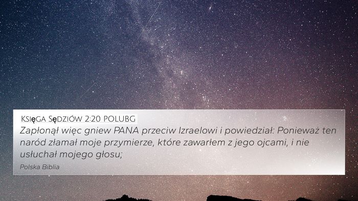 Księga Sędziów 2:20 POLUBG Bible Verse Image