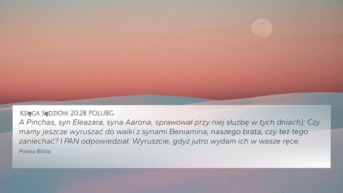 Księga Sędziów 20:28 POLUBG Bible Verse Image