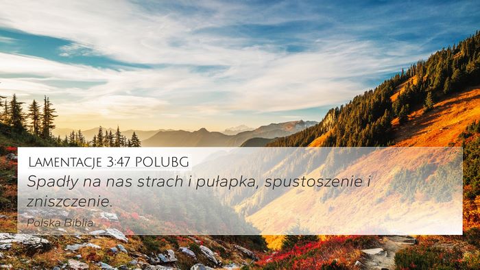 Lamentacje 3:47 POLUBG Bible Verse Image