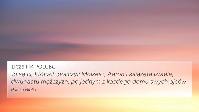 Liczb 1:44 POLUBG Bible Verse Image