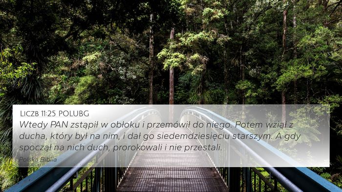 Liczb 11:25 POLUBG Bible Verse Image