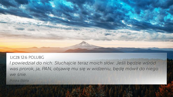 Liczb 12:6 POLUBG Bible Verse Image