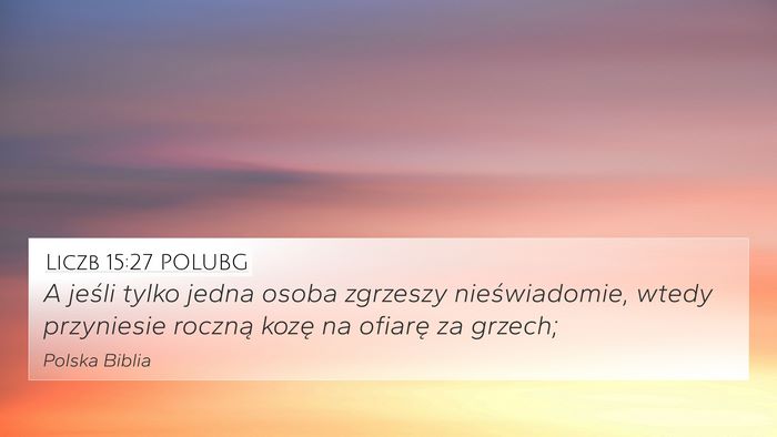 Liczb 15:27 POLUBG Bible Verse Image