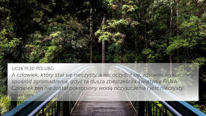 Liczb 19:20 POLUBG Bible Verse Image