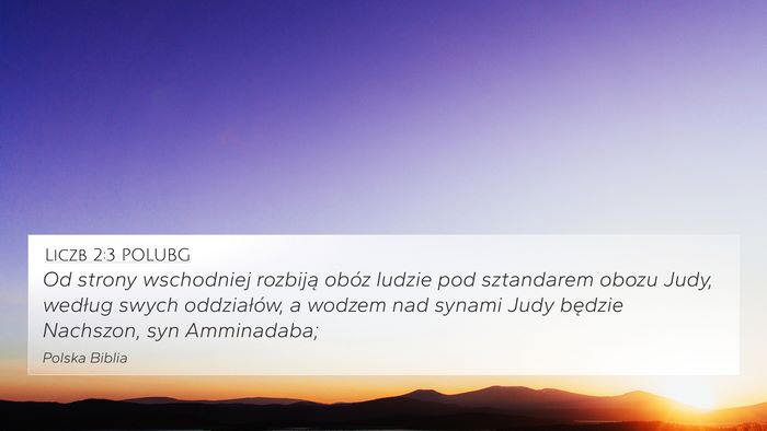 Liczb 2:3 POLUBG Bible Verse Image