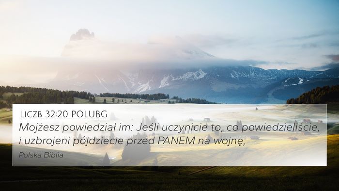 Liczb 32:20 POLUBG Bible Verse Image