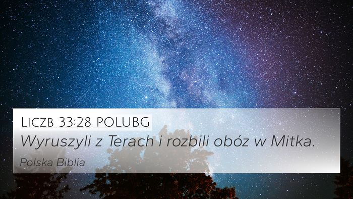 Liczb 33:28 POLUBG 4K Wallpaper - Wyruszyli z Terach i rozbili obóz w - 4K Wallpaper Bible Verse