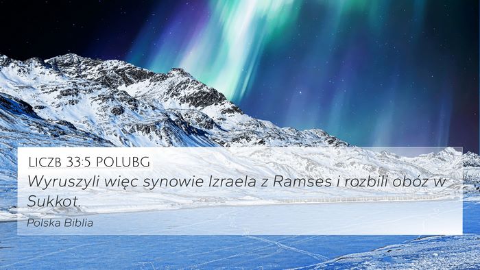 Liczb 33:5 POLUBG Bible Verse Image