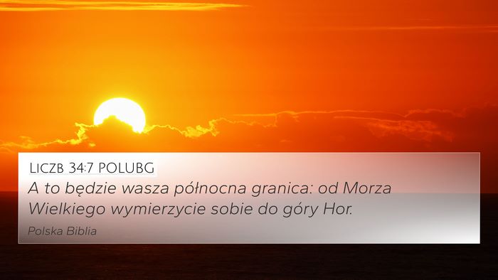 Liczb 34:7 POLUBG Bible Verse Image