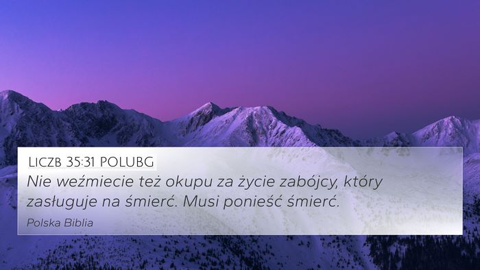 Liczb 35:31 POLUBG Bible Verse Image