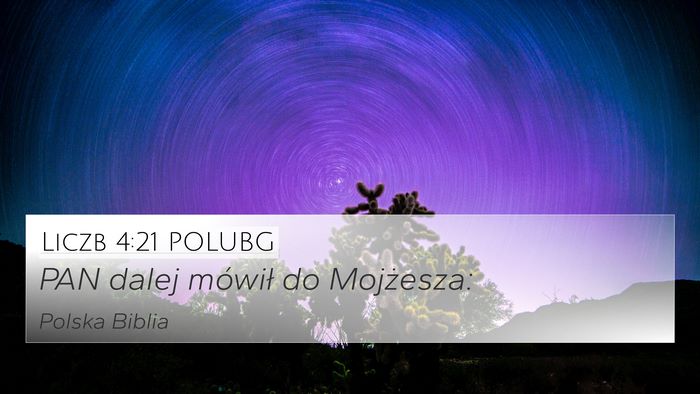 Liczb 4:21 POLUBG Bible Verse Image