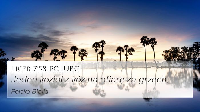 Liczb 7:58 POLUBG 4K Wallpaper - Jeden kozioł z kóz na ofiarę za - 4K Wallpaper Bible Verse